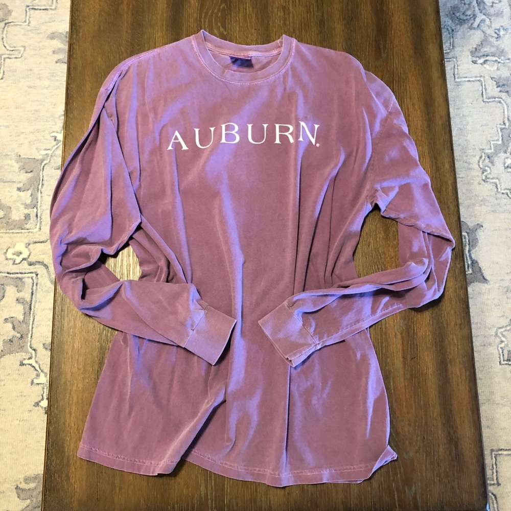Auburn Comfort Colors Purple Long Sleeve Shirt